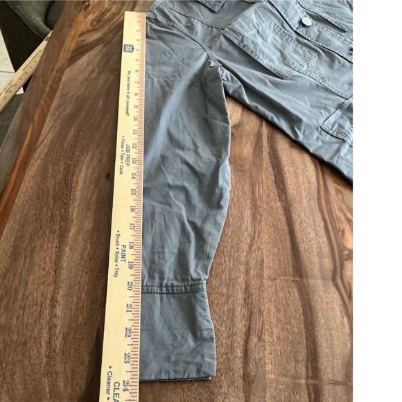 Cato Utility Barn Jacket Womens Small Gray Button Cabincore Long Sleeve Pocket - Picture 8 of 11